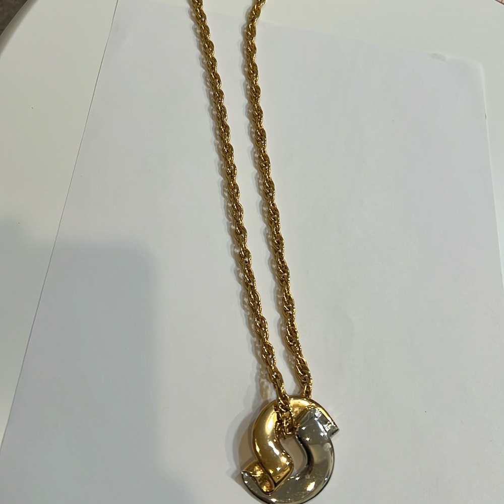 Monet stamped necklace